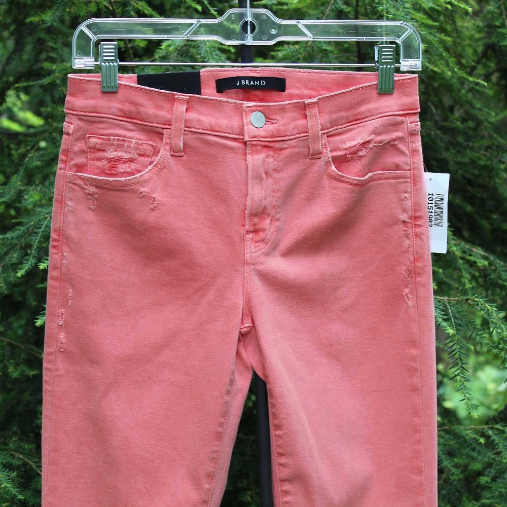 J Brand Sz-27 Selena Distressed Bootcut Crop Jeans  NWT - Picture 2 of 7